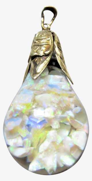 An Amazing Floating Opal Pendant That Has A Tremendous - Locket