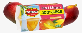 diced mangos in 100% juice, fruit cup® snacks - monte