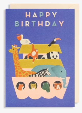 Happy Birthday Arc Greeting Card - Cartoon