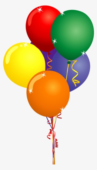 Hot Air Balloon Party Clip Art - Birthday Balloons Clipart