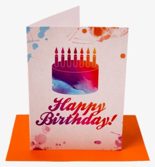 Happy Birthday Cake Greeting Card - Birthday