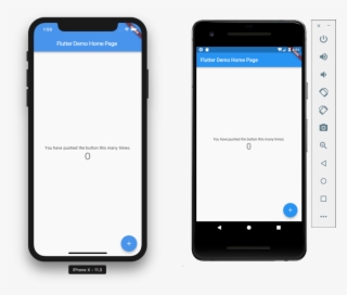 The New Flutter Application Running On Ios And Android - Google Flutter