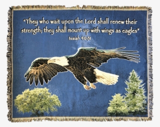 On Eagles Wings Blanket - Bald Eagle