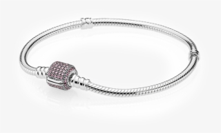 Pandora Signature Clasp Bracelet, Fancy Pink Cz - Pandora Signature Clasp Silver Cz Bracelet