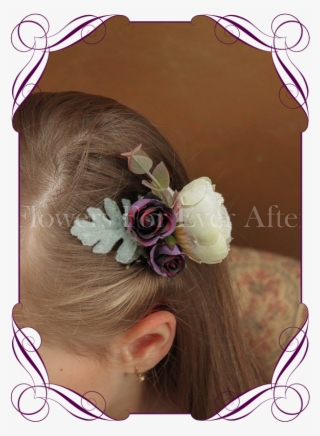 Silk Artificial Boho Rustic Wedding Hair Floral Comb - Tropical Floral Headpiece