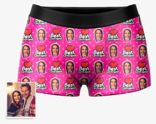 Custom Best Girlfriend Face Boxer Shorts