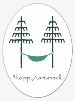 Happy Hammock Sticker - Tree