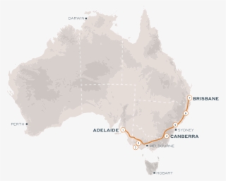 Adelaide To Brisbane - Arnhem Land Australia Map