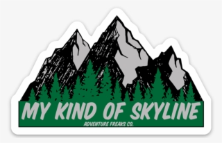 Image Of My Kind Of Skyline Weatherproof Sticker - Illustration