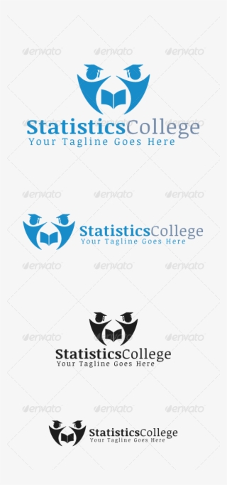 Statistics College Logo Design Template Vector - Ekonomska I Upravna Škola Osijek