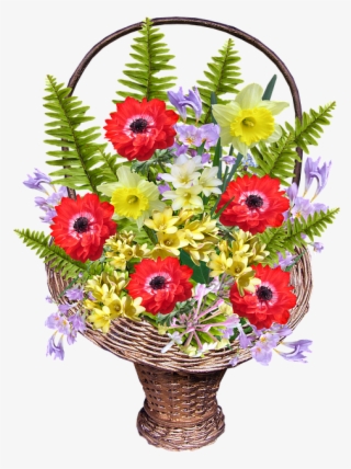 Spring, Flower, Basket - Bouquet