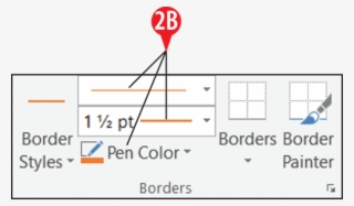 Define The Border Using The Tools In The Borders Group - Diagram