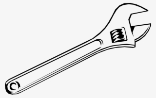 Vector Illustration Of Adjustable Wrench Or Spanner - Chave Inglesa Png