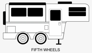fifthwheel bw-01 - 5 wheel camper vector
