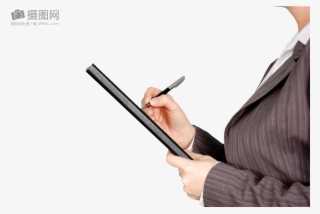 A Man With A Pen To Write - Analyst Transparent Background