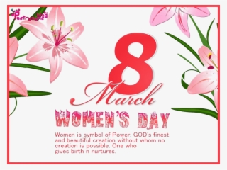8 March No Background - International Women's Day Greeting