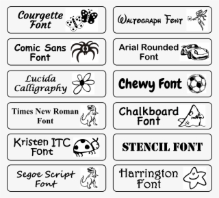Selection Of Sample Logos And Fonts - Big Logo Advertising