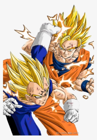 Goku SSJ2, Majin Vegeta e Boo by LuffyWKF on DeviantArt