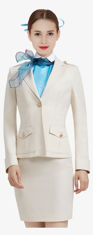 Rice White Jacket Long Sleeve Lake Blue Shirt Short - Formal Wear