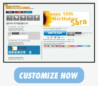 Happy Birthday Banner - Online Advertising