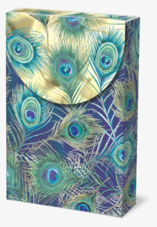 Peacock Feather Pouch Note Cards - Modern Art