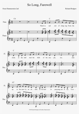 So Long, Farewell Sheet Music Composed By Richard Rodgers - He Ain T Heavy He's My Brother Noten