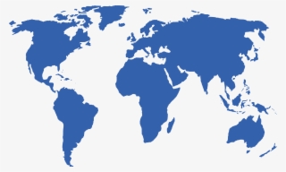 5075 X 3050 30 - World Map Dark Blue Png