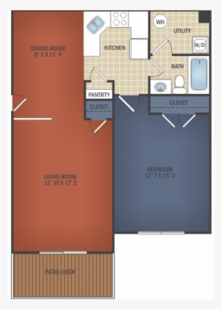 Floor Plansoversized One Br - Floor Plan