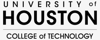 Uh College Of Technology - University Of Houston Logo Black