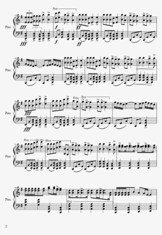 Rock N Roll Sheet Music Composed By Skrillex 2 Of 3 - Victor Solo Piano Partitura