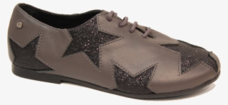 Manuela De Juan Grey Black Stars Oxford S2621 - Sneakers