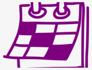 Calendar Icons Purple - Calendar Icon Png Black