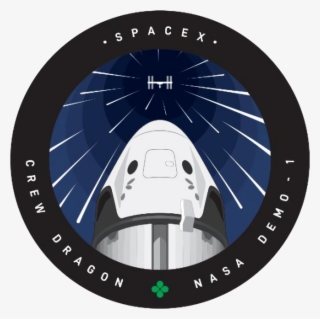 Upscaled Patch With Transparent Background - Spacex Dm 1