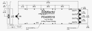 Pd4-0r518 Power Divider Package Diagram - Number