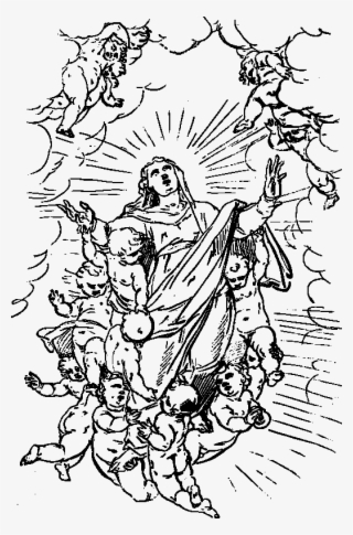 Input Angels Raising The Virgin Mary To Heaven