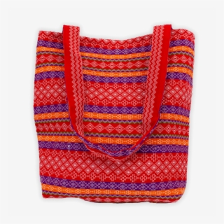 Red, Orange, And Purple Checker Diamond Pattern Tote - Shoulder Bag