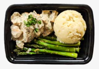 Oven Baked Chicken With Mushroom Sauce - Mashed Potato
