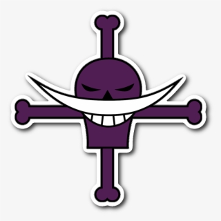 Whitebeard Pirates Jolly Roger Sticker - Ace One Piece Logo