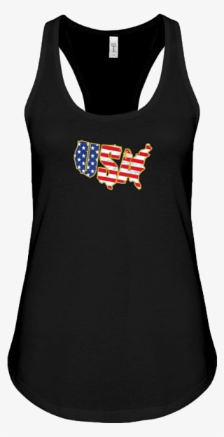 U - S - A - Outline Gold U - S - A - Outline Gold - Active Tank