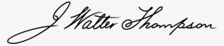 J Walter Thompson Logo Png Transparent - Calligraphy