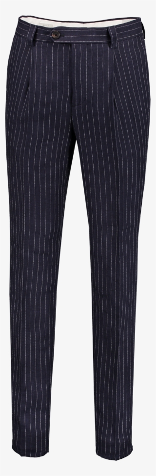 pinstripe single pleat trouser - pocket