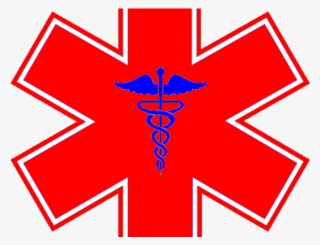 Red Cross Mark Clipart Medical Attention - Star Of Life Png