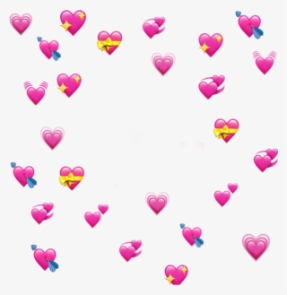 Hearts Sticker - Many Heart Emoji Png