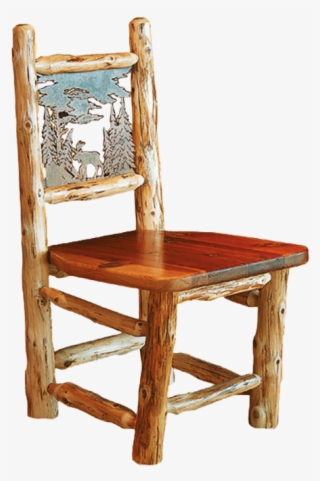 Png Transparent Download Cedar Log Dining Chair Drc - Rustic Chair Png