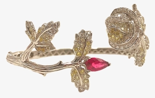 Rose Vine Cuff Bracelet - Body Jewelry