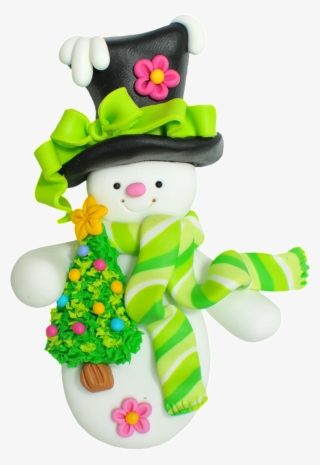 Green Transparent Free Buckle Snowman Png - Snowman