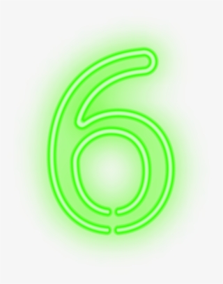 Six Neon Green Png Clip Art Image