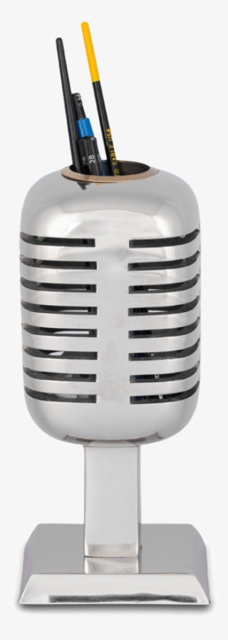 Microphone Pencil Holder Aluminum - Pencil Case