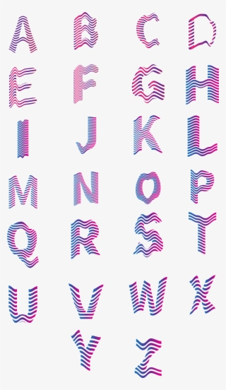 Twenty Letters English Pop Style Fonts Png And Vector - Art