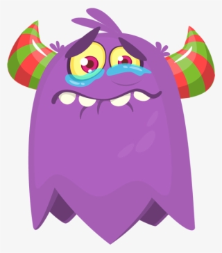 Crying Monster - Cute Cartoon Monsters